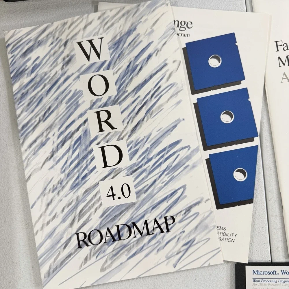 NEW‎ Microsoft Word Version 4.0 Software for IBM PC 5.25